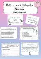 Vorschau - Arbeitsblätter - Übungsheft 4 Fälle des Nomens - 2fach differenziert - Deckblatt