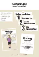 Vorschau - Stundenentwürfe - Seilspringen (Unterrichtseinheit) - Deckblatt