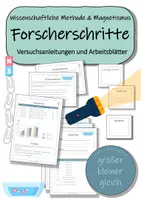 Vorschau - Arbeitsblätter - Wissenschaftliche Methode & Magnetismus - Versuche und Auswertung - Deckblatt