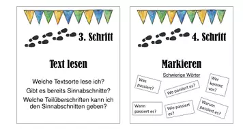 Vorschau - Stationenlernen - 6-Schritt Lesemethode - Seite 1