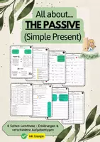 Vorschau - Arbeitsblätter - All about the passive (Simple Present) Lerntheke - Deckblatt
