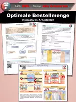 Vorschau - Stundenentwürfe - Materialpaket Optimale Bestellmenge interaktives Arbeitsblatt und interactive - Seite 3