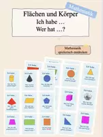 Vorschau - Spiele - Ich habe, wer hat? - Flächen und Körper - Deckblatt