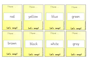 Vorschau - Spiele - Wortschatzspiel Let´s swap "Colours" - Seite 2