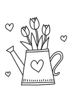 Vorschau - Arbeitsblätter - Ausmalbild Frühling, zum Ausmalen, Ausmalbild, Ausmalbilder, Kunst, gratis, kostenlos - Seite 1
