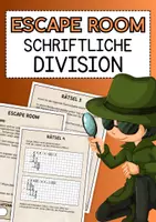Vorschau - Arbeitsblätter - Escape Room: schriftliche Division (4. - 5. Klasse) - Deckblatt