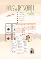 Vorschau - Stundenentwürfe - Lehrprobe | Vanille | Hauswirtschaft | Gewürze - Deckblatt