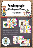 Vorschau - Spiele - Faschingsspiel - erklären, zeichnen, Pantomime - Deckblatt