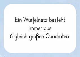 Vorschau - Stundenentwürfe - Würfelnetze: Tafelmaterial und Hefteintrag - Seite 3