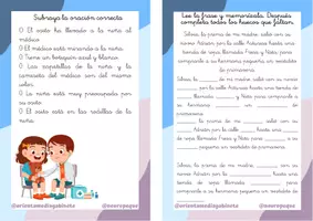 Vista previa - Hojas de trabajo - RECOPILATORIO TARJETAS COMPRENSION LECTORA PARTE 1 - página 1