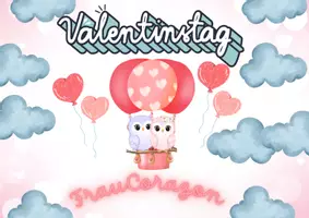 Vorschau - Bildkarten - VON 1 BIS 10 VALENTINSTAG - Deckblatt