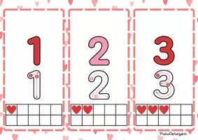 Vorschau - Bildkarten - VON 1 BIS 10 VALENTINSTAG - Seite 1