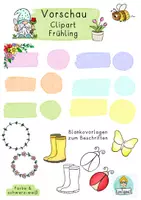 Vorschau - selbst erstellte Cliparts/Grafiken - Clipart, Grafiken Frühling, Frühblüher Cliparts (Unterrichtsmaterial) - Seite 3