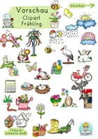 Vorschau - selbst erstellte Cliparts/Grafiken - Clipart, Grafiken Frühling, Frühblüher Cliparts (Unterrichtsmaterial) - Seite 2