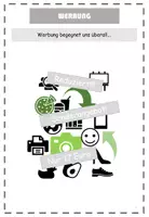 Vorschau - Arbeitsblätter - Einstieg Werbung - Arbeitsheft und Wortkarten - Seite 1