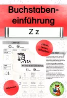 Vorschau - Arbeitsblätter - Materialpaket Buchstabeneinführung Z/ z - Seite 1