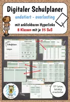 Vorschau - Lehrpläne/Lehrermaterial - Digitaler Lehrerplaner/Schulplaner undatiert - everlasting - Deckblatt