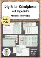 Vorschau - Lehrpläne/Lehrermaterial - Digitaler Lehrerplaner/Schulplaner PROBEVERSION - Deckblatt