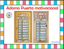 Vista previa - Decoración del aula - Decoración de Puerta o Rincón Motivacional - Portada