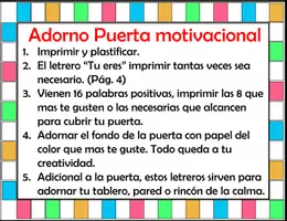Vista previa - Decoración del aula - Decoración de Puerta o Rincón Motivacional - página 1