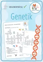 Vorschau - Arbeitsblätter - Genetik: DNA & Chromosomen– Kreuzworträtsel - Deckblatt