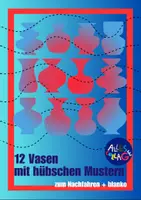 Vorschau - Arbeitsblätter - Schwungübung: 12 Vasen mit Mustern + 12 blanko Vasen - Deckblatt