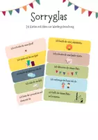 Vorschau - Bildkarten - Sorryglas - 24 Karten mit Ideen zur Wiedergutmachung - Deckblatt