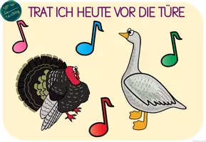 Vorschau - Fördermaterial/Inklusion - Liederarbeitung: Trat ich heute vor die Türe - Seite 1