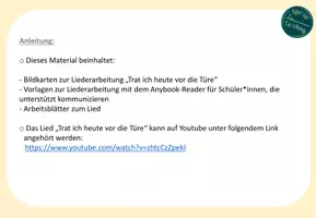 Vorschau - Fördermaterial/Inklusion - Liederarbeitung: Trat ich heute vor die Türe - Seite 2