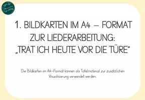 Vorschau - Fördermaterial/Inklusion - Liederarbeitung: Trat ich heute vor die Türe - Seite 3