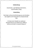 Vorschau - Stationenlernen - Kopfrechnen im ZR 1000 - Aufgabenkarten Monster - Seite 2
