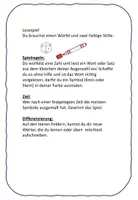Vorschau - Arbeitsblätter - Lesematerial Spiel Würfelspiel für den Anfangsunterricht - Seite 1