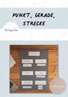 Vorschau - Poster - Wortspeicher: Geraden, Strecken, Punkt (Merkplakat / Tafelmaterial) - Deckblatt