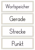 Vorschau - Poster - Wortspeicher: Geraden, Strecken, Punkt (Merkplakat / Tafelmaterial) - Seite 3