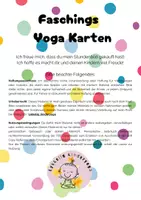 Vorschau - Bildkarten - Kinderyoga : Faschings Karten - Seite 1