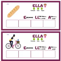 Vista previa - Hojas de trabajo - TARJETAS TILDES ELLA - Portada