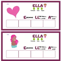 Vista previa - Hojas de trabajo - TARJETAS TILDES ELLA - página 1
