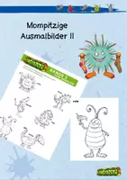 Vorschau - Mal- und Bastelvorlagen - Mompitze Kennenlernen: Ausmalbilder II - Deckblatt