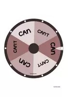 Vista previa - Tarjetas / Manipulativos - WRITING/SPEAKING WHEELS CAN-CAN'T - página 3