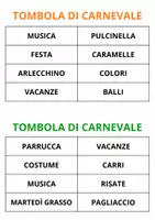 anteprima - Giochi - Tombola di carnevale (classe prima) - Pagina 1
