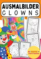Vorschau - Mal- und Bastelvorlagen - Ausmalbilder Clowns Fasching/Karneval/Fastnacht - Deckblatt