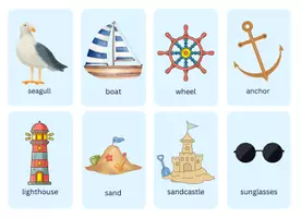 Vorschau - Bildkarten - SEASONS/WEATHER/NATURE - flash cards, Lernkarten/Bildkarten - Seite 1
