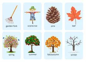 Vorschau - Bildkarten - SEASONS/WEATHER/NATURE - flash cards, Lernkarten/Bildkarten - Seite 2