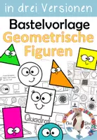 Vorschau - Arbeitsblätter - Bastelvorlage Kronen - 2D Geometrische Formen / Ebene Figuren - Deckblatt