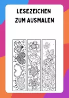 Vorschau - Arbeitsblätter - Lesezeichen zum Ausmalen, Ausmalbild, Ausmalbilder, Kunst, gratis, kostenlos - Deckblatt