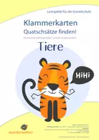 Vorschau - Stationenlernen - Leseverständnis Klasse 1 - Quatschsätze finden! - Deckblatt