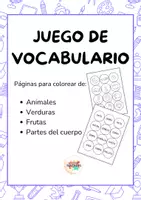 Vista previa - Juegos / Gamificación - Juego de vocabulario. Aprendo español jugando - Portada