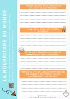 Aperçu - Feuilles d'exercices - L'accès à la nourriture du monde - Page de couverture