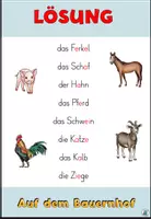 Vorschau - Arbeitsblätter - Vokale einsetzen "Tiere auf dem Bauernhof" DaZ / DaF / Deutsch - Seite 3