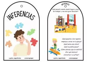 Vista previa - Hojas de trabajo - TARJETAS INFERENCIAS - página 1